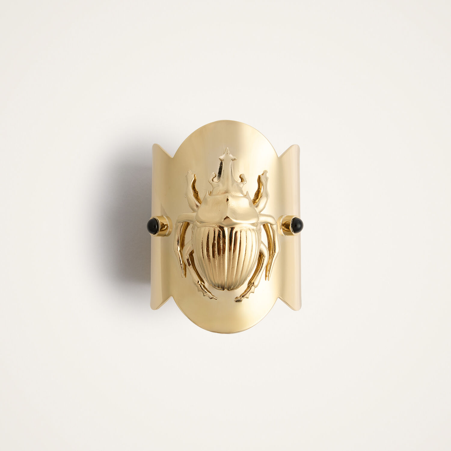 La Doublej Scarab Bangle In Gold