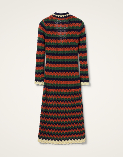 Perry Knit Dress in Multicolor Rust & Military for Women | La DoubleJ Perry Knit Dress in Multicolor Rust & Military for Women | La DoubleJ