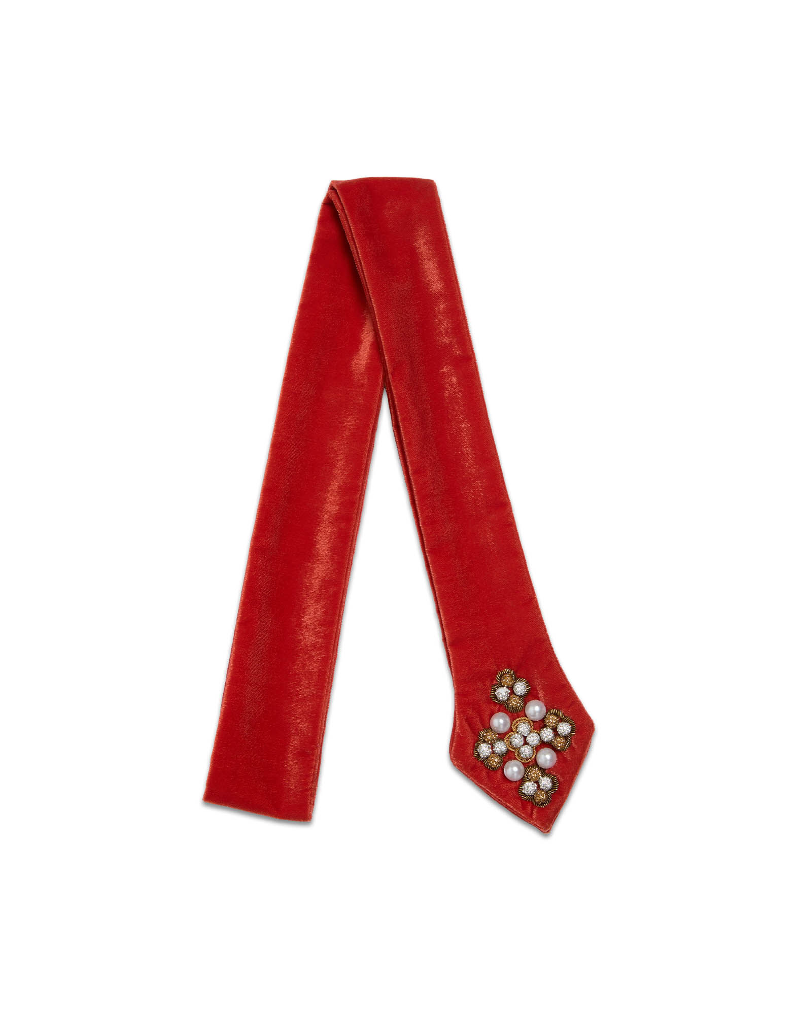 La DoubleJ Ella 2-Ways Stole Solid Orange HEB0021VEL015SOLIDOR02