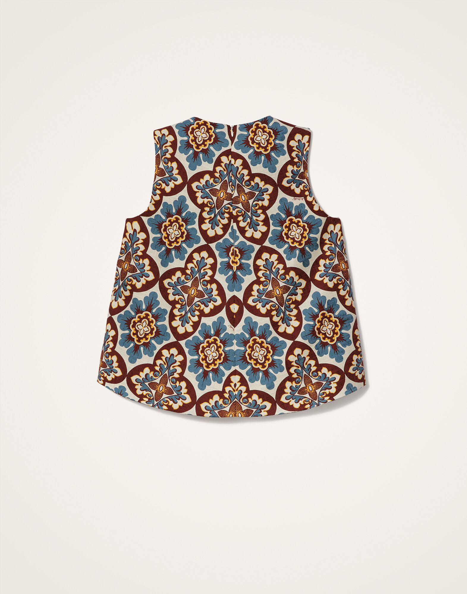 La DoubleJ La Scala Top Palazzo Chocolate TOP0016COT005PAL10BR07