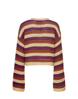 La DoubleJ Crop Sweater Multicolor Ivory PUL0142KNI104VA225WH04