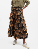 La DoubleJ Holiday Skirt Hibiscus Raffia SKI0063JAC029HIB0003