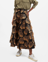 La DoubleJ Holiday Skirt La DoubleJ Holiday Skirt Hibiscus Raffia SKI0063JAC029HIB0003
