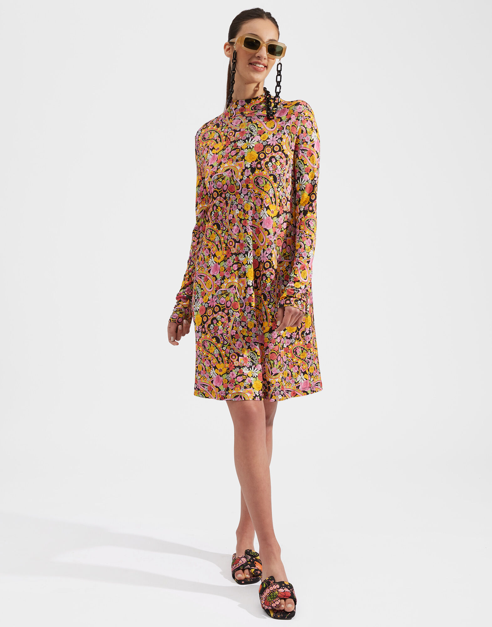 La DoubleJ Suitcase Dress Tripping Nero DRE0294JER011TRG0002