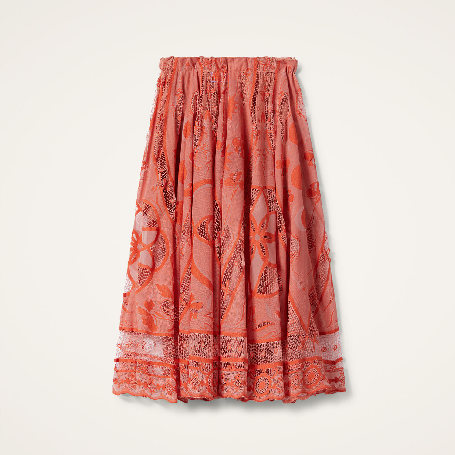 La Doublej Dutchess Skirt In Red