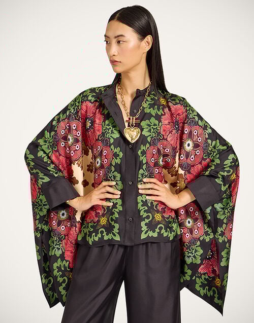 La DoubleJ Foulard Shirt La DoubleJ Foulard Shirt Bounty Placée Red SHI0059SIL006BOU01RE01