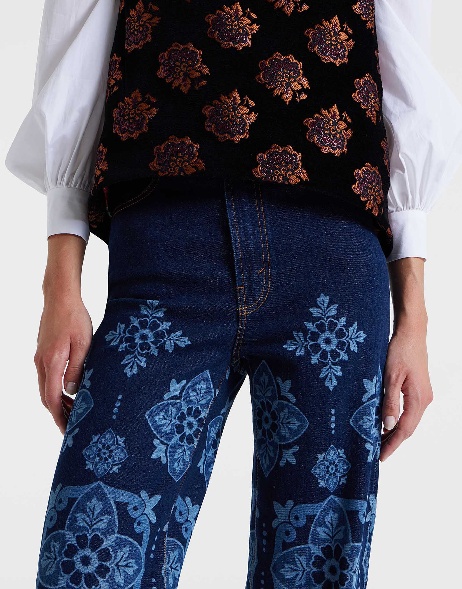 La DoubleJ Flare Jeans Partenope Navy TRO0096DEN002PRT02BU06