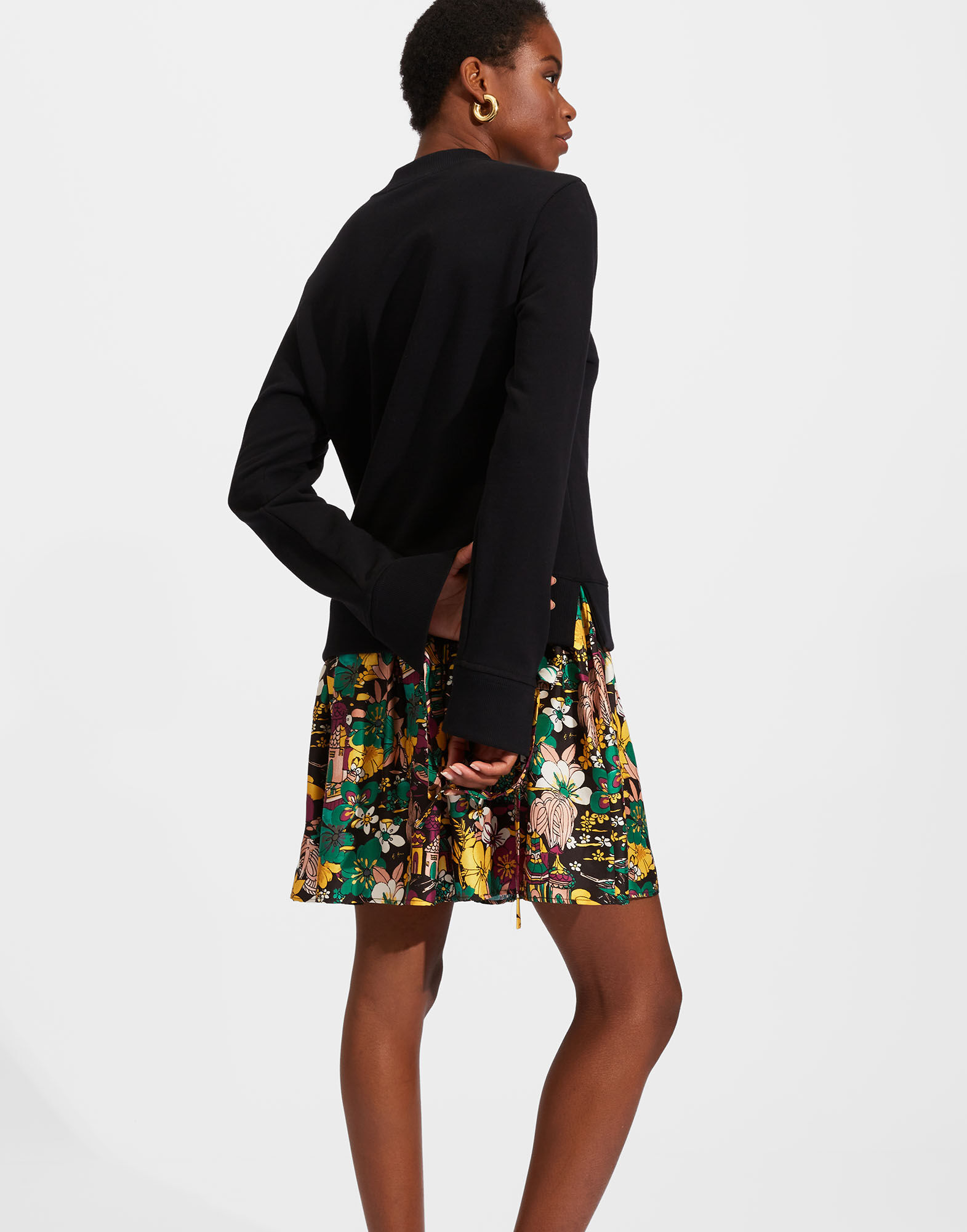 La DoubleJ Sporty Dress Solid Black DRE0453JER029BLA0009