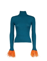 La DoubleJ High Kick Top La DoubleJ High Kick Top Blue PUL0167KNI091VA196BU05