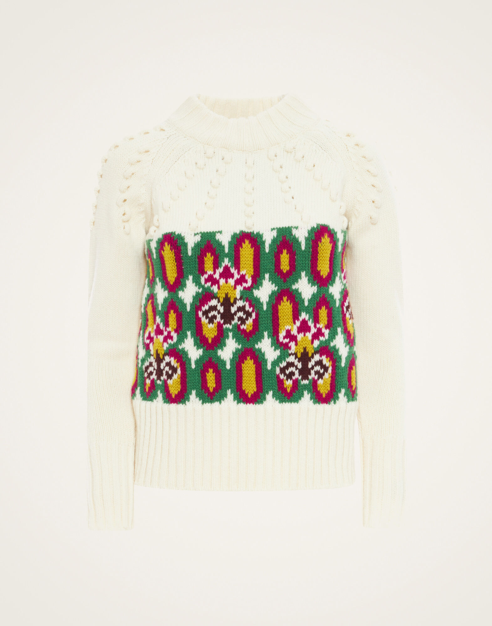 La DoubleJ Ski Lift Sweater Arcturus Plac&eacute;e White PUL0187KNI103VA223WH01