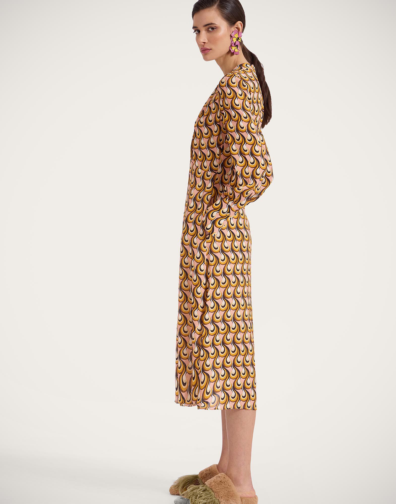 La DoubleJ Midi Eve Dress Melty Pink DRE0808VIS019MLT01PI01