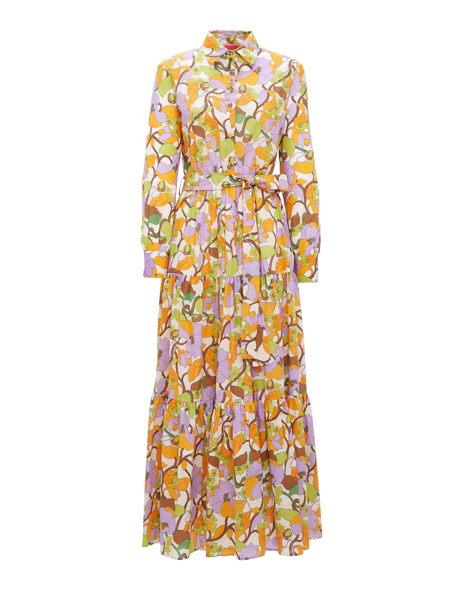 La DoubleJ Bellini Dress Vines Bianco DRE0016COT003VIN0002