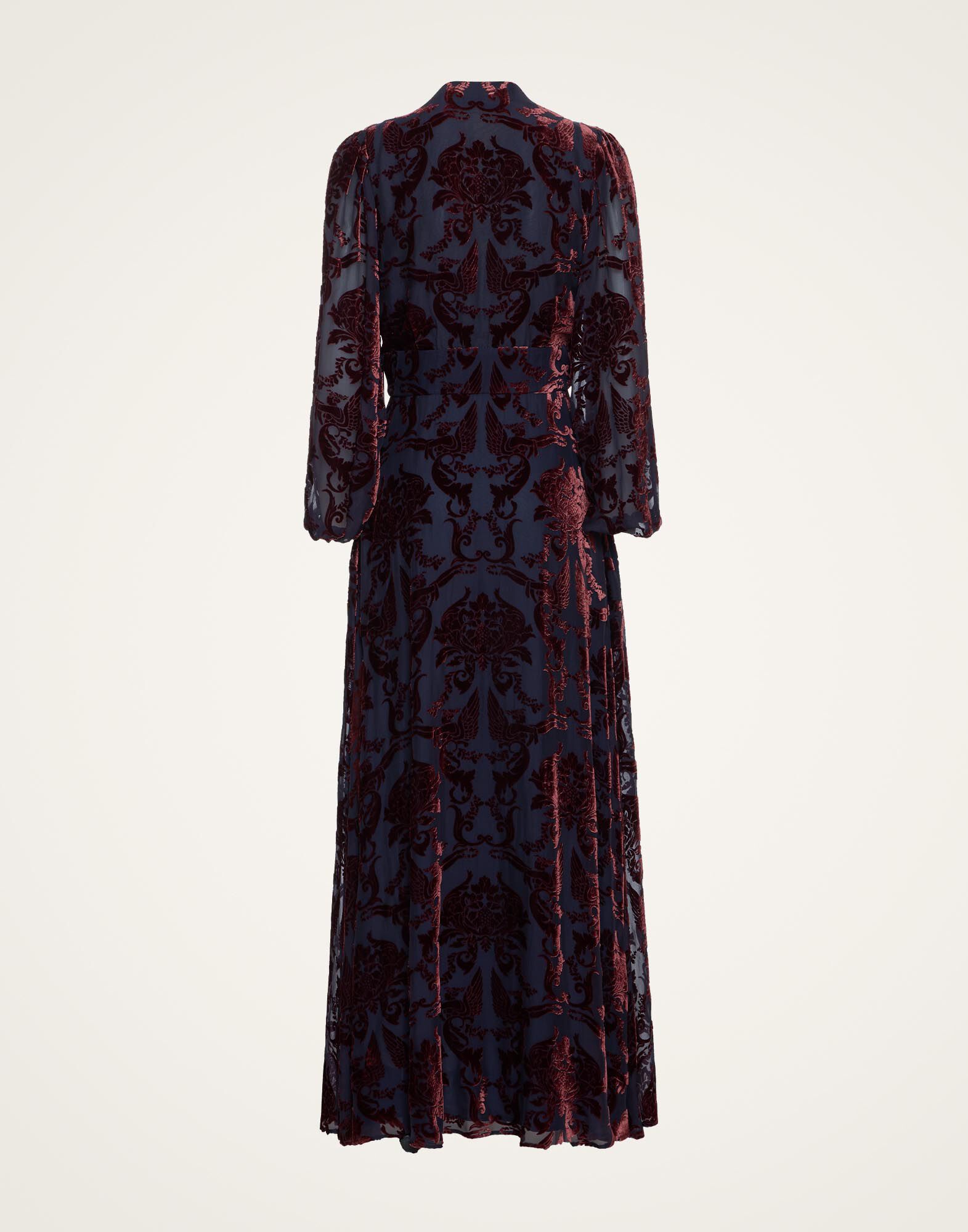 La DoubleJ Long Camerino Dress Cherubs Blue DRE0585DEV002CRB05BU03