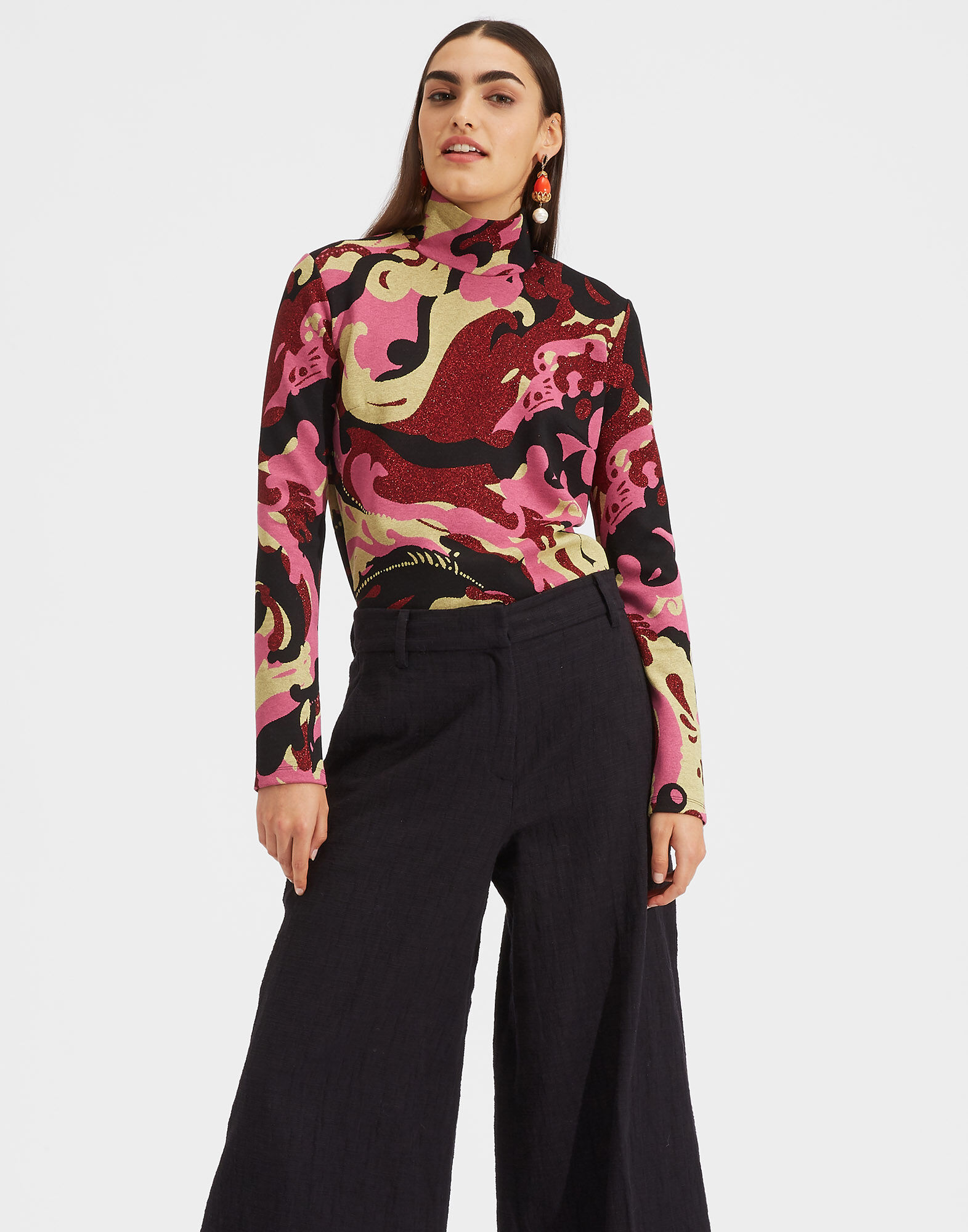 LaDoubleJ Turtleneck Meraviglia Rosso SHI0030JAC017MER0004