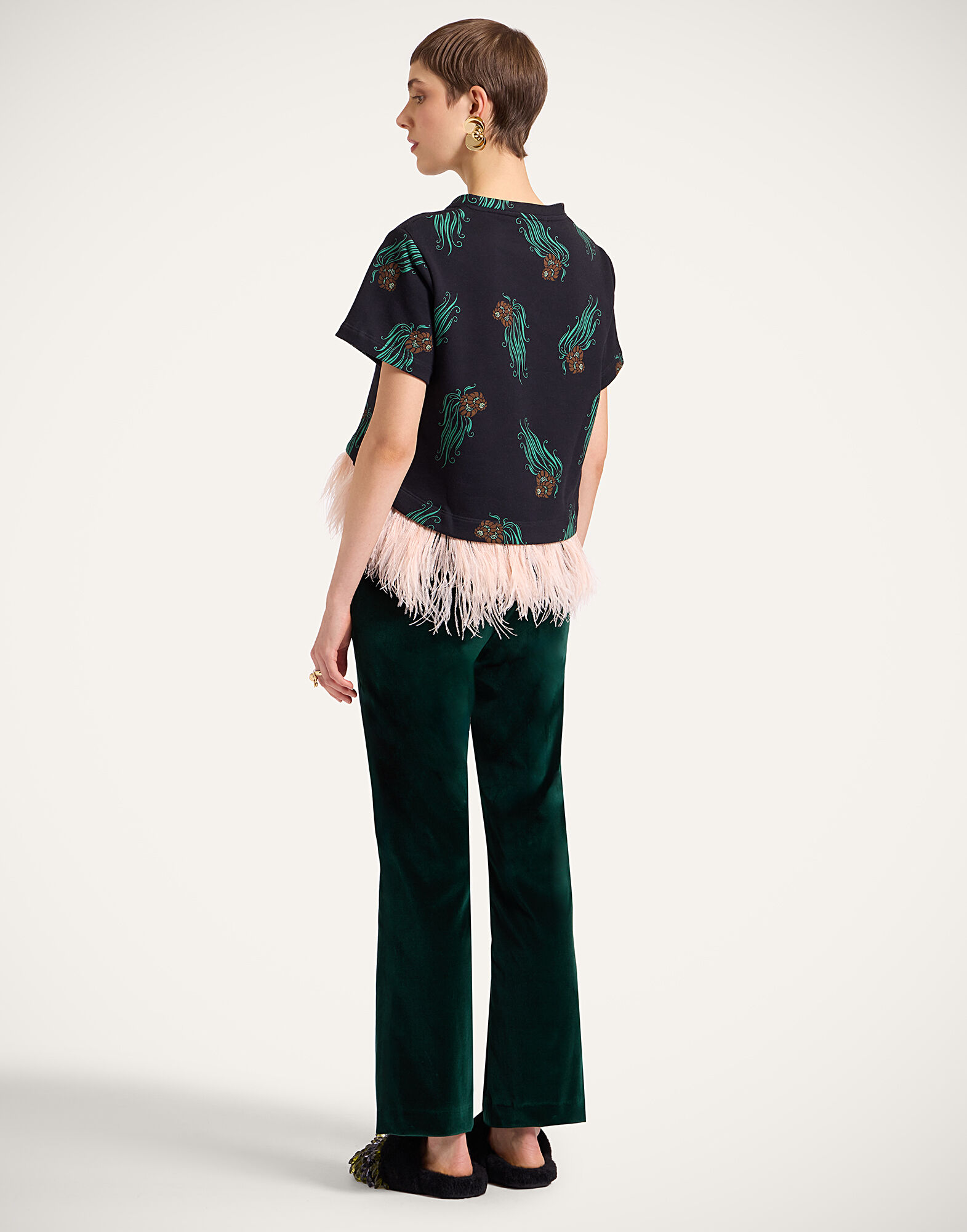 La DoubleJ 24/7 Pants Solid Blue Petrol TRO0069VEL011SOLIDBU05