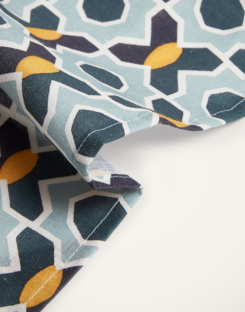 La DoubleJ Large Napkins Set Of 2 La DoubleJ Large Napkins Set Of 2 Plaza Small Light Blue NAP0006LIN001PLA07BU01