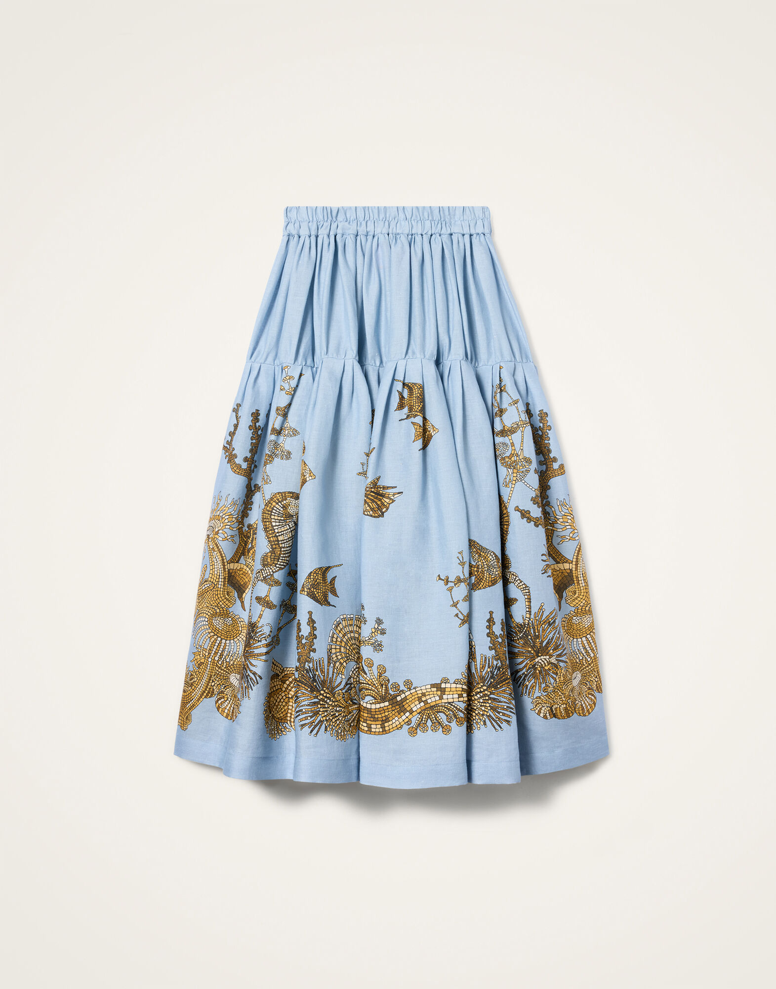 La DoubleJ Gala Skirt Oceania Plac&eacute;e Light Blue SKI0207LIN014OCE01BU01