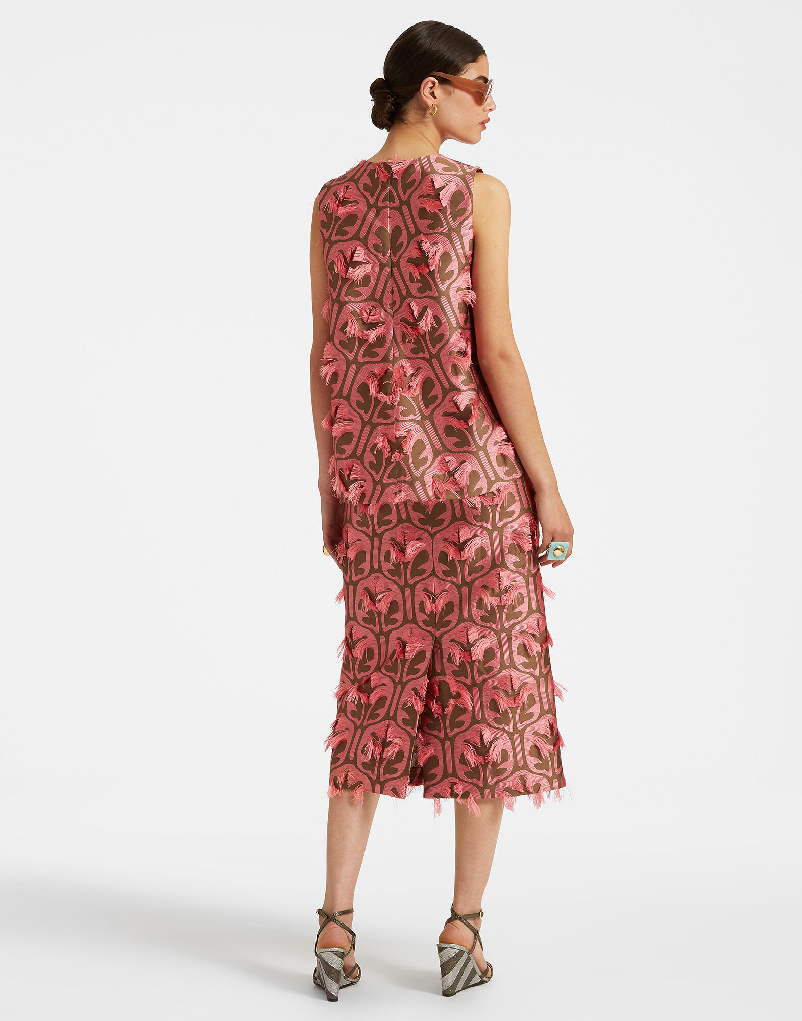 La DoubleJ La Scala Top Grove Kaki/Pink TOP0016JCQ043GRV03PI01