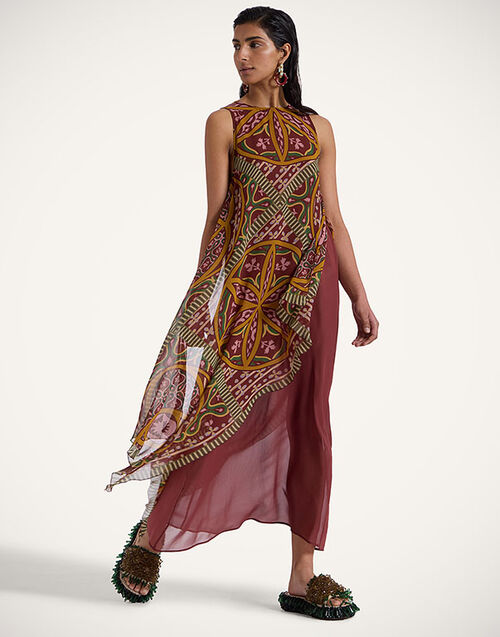 La DoubleJ Salome Dress Eclipse Placée Yellow DRE0860SIL014ECL05YE02