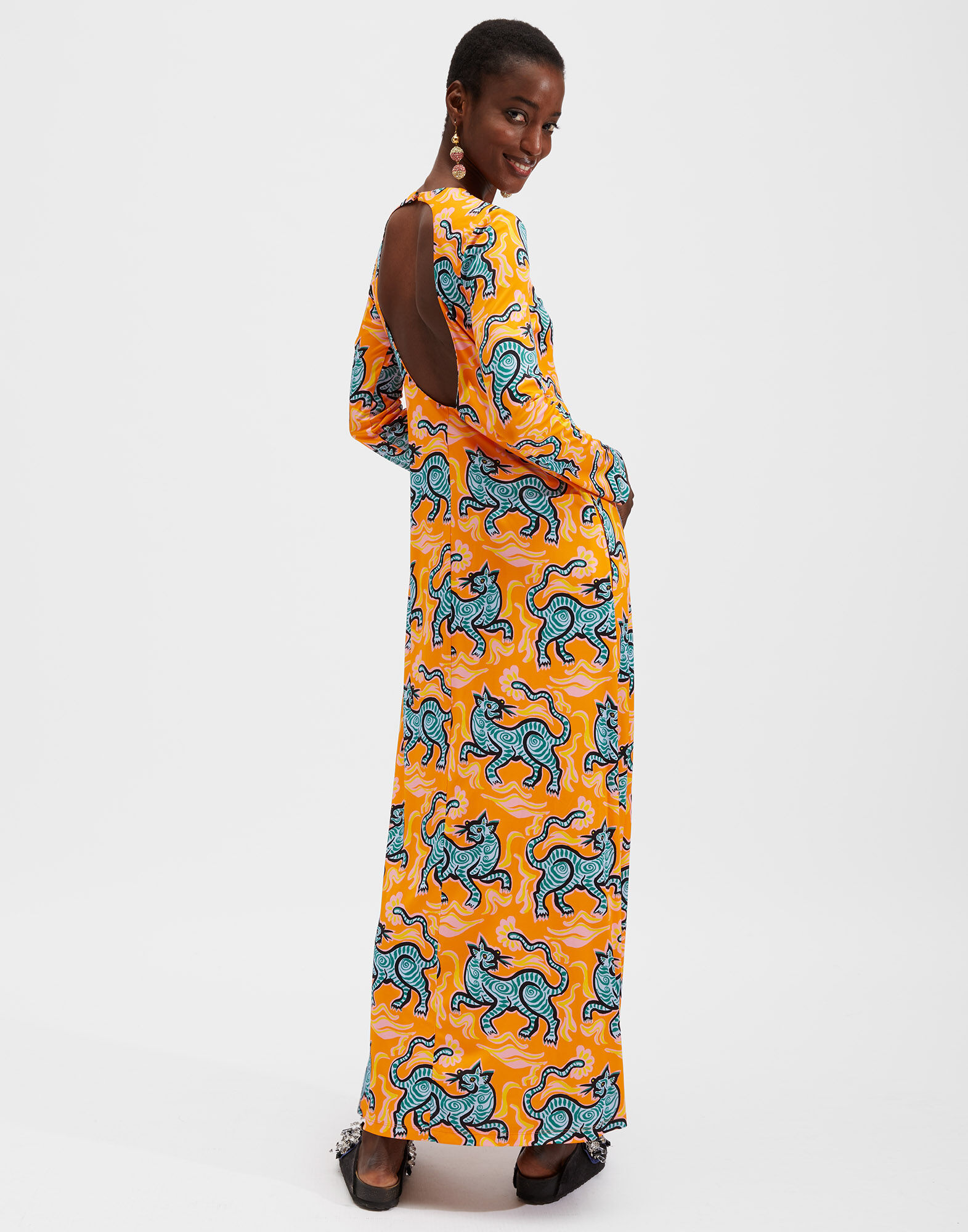 La DoubleJ Swank Dress Crazy Tigers DRE0206JER011TIG0001