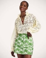 La DoubleJ Short Skirt La DoubleJ Short Skirt Tropicana White SKI0027JCQ112TRC03WH01