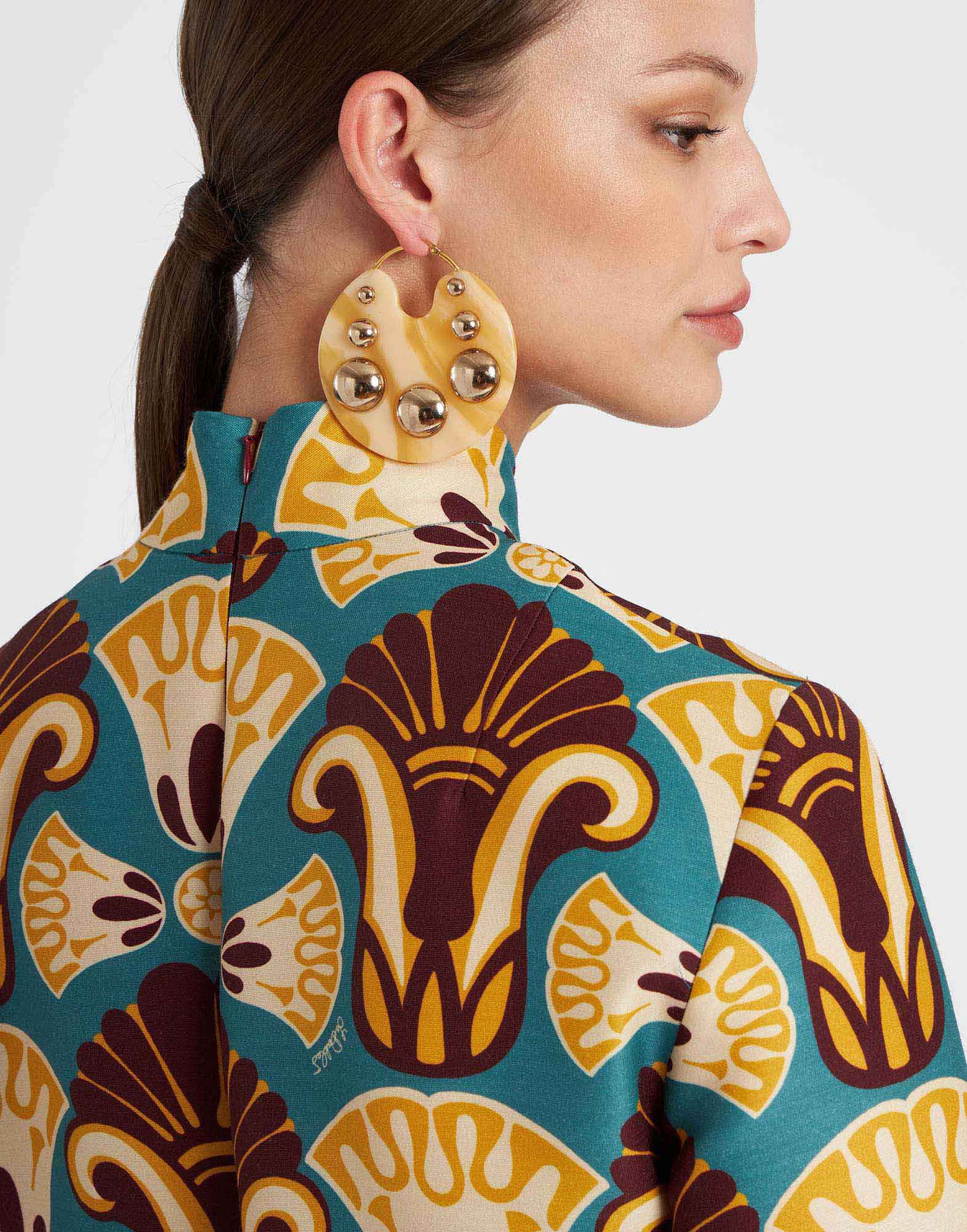 La DoubleJ Hathor Earrings Ivory EAR0036POL003SOLIDWH04