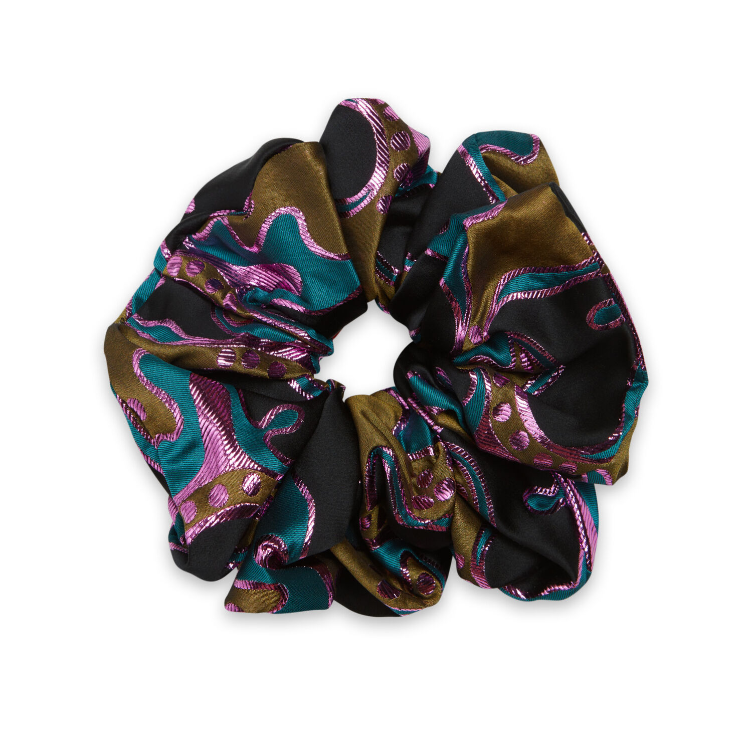 La Doublej Giga Scrunchie In Spritz Blue Petrol