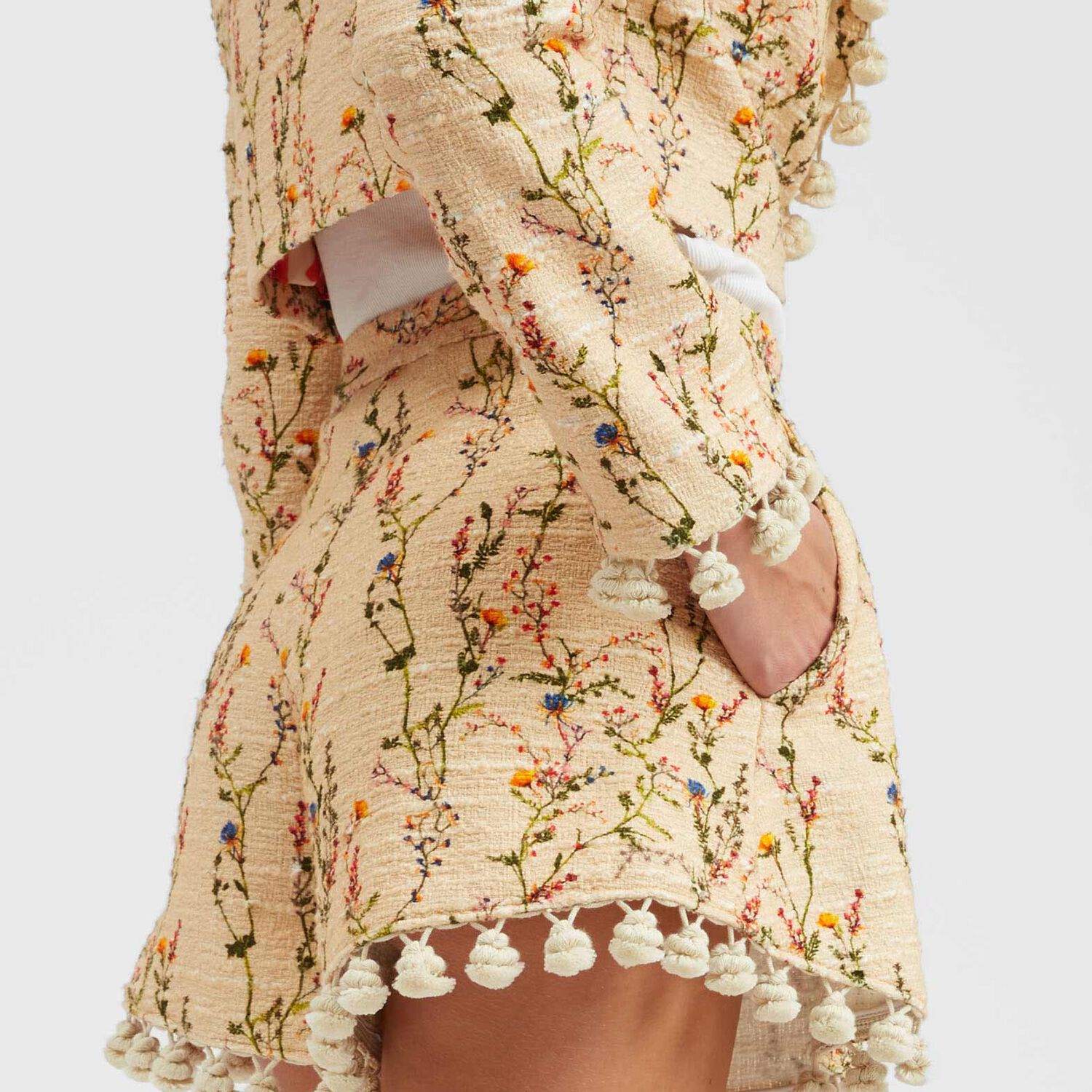 La Doublej Playa Shorts In Primavera Cream