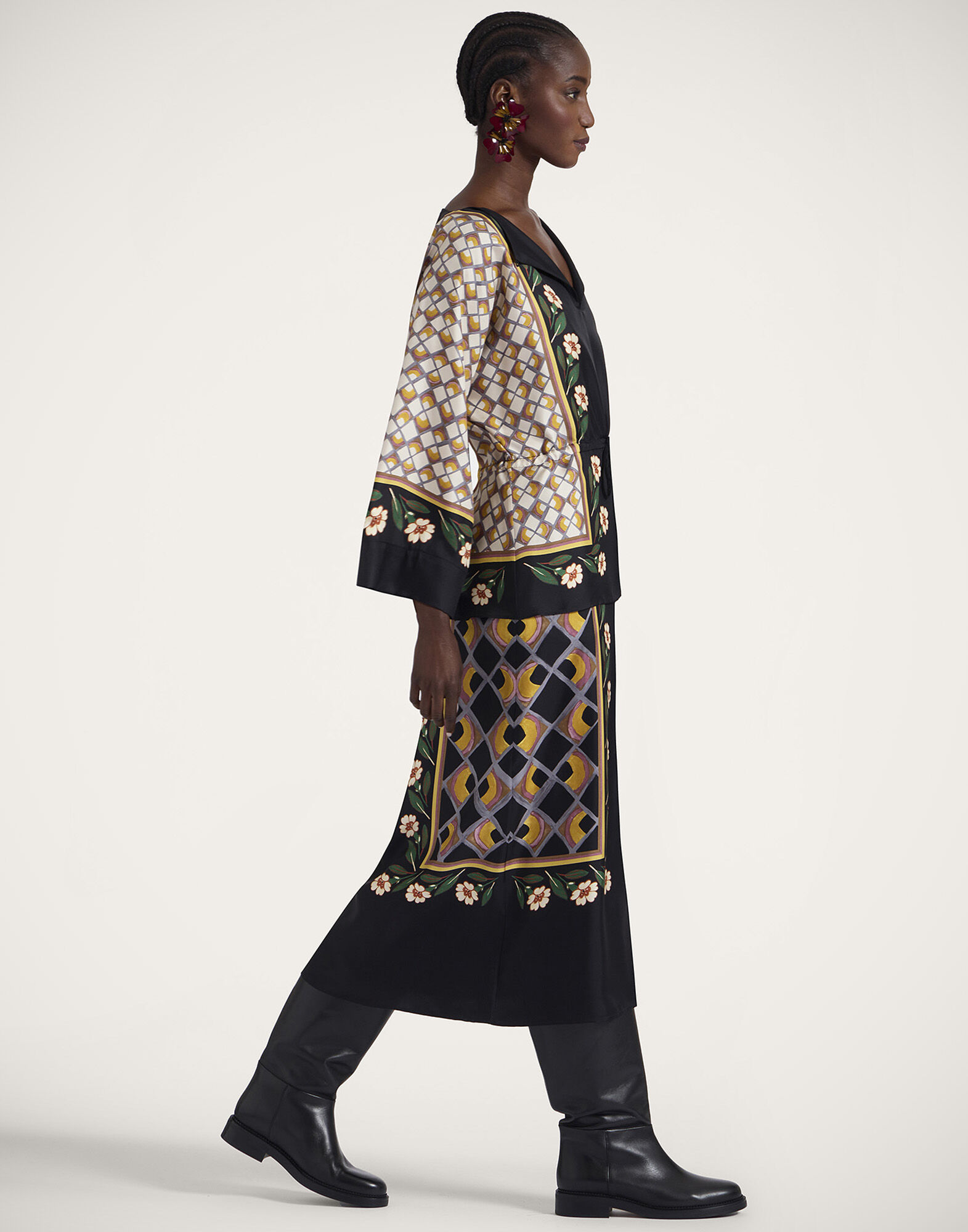 国産品 The Apericena Dress in Dazed Placée Black for Women | La DoubleJ ワンピース