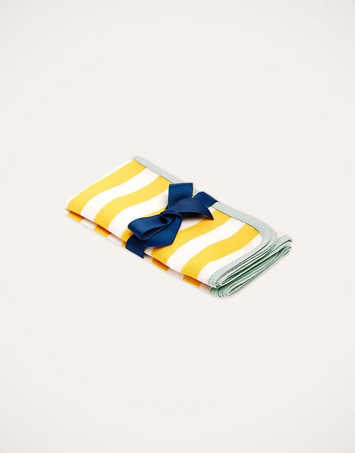 La DoubleJ Large Napkins Set Of 2 La DoubleJ Large Napkins Set Of 2 Riviera Giallo NAP0010LIN001RIV0003