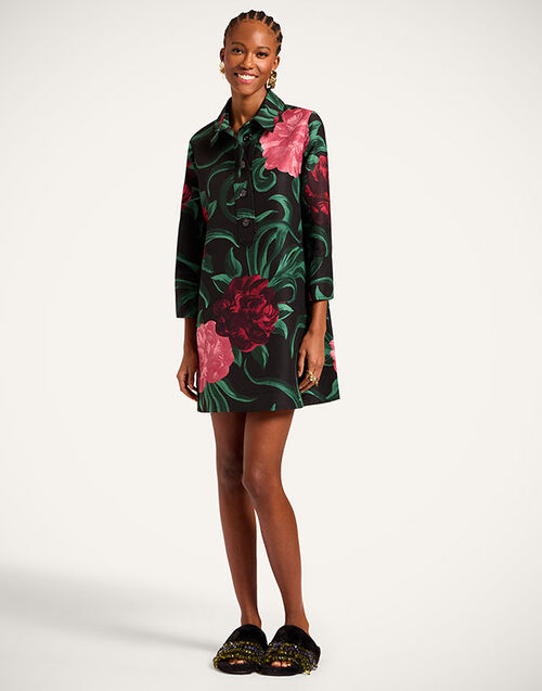 La DoubleJ Short Artemis Dress Peony Black DRE0180CAD001PEO05BL01