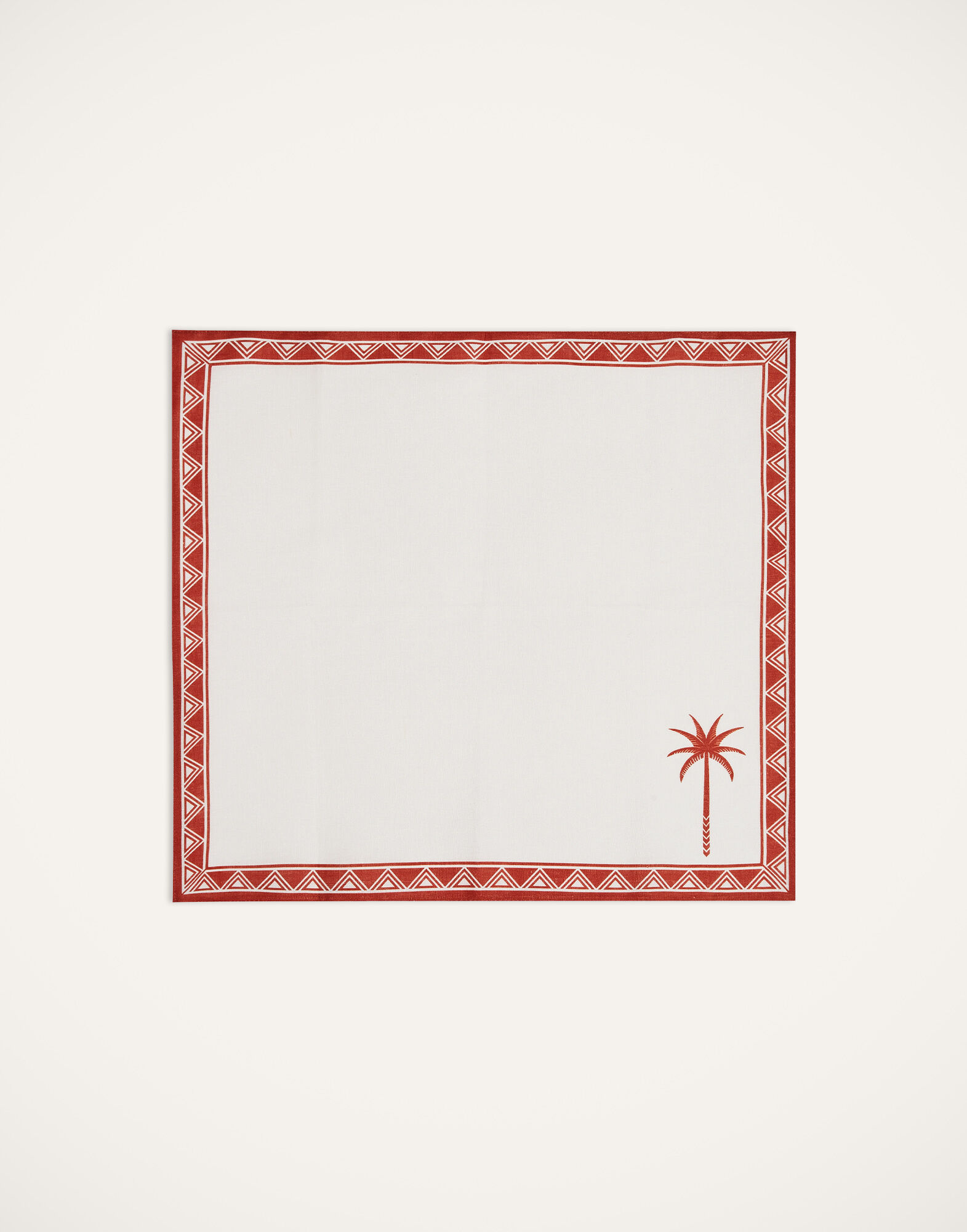 La DoubleJ Large Napkins Set Of 2 Date Palms Brick NAP0006LIN001DAT02RE06