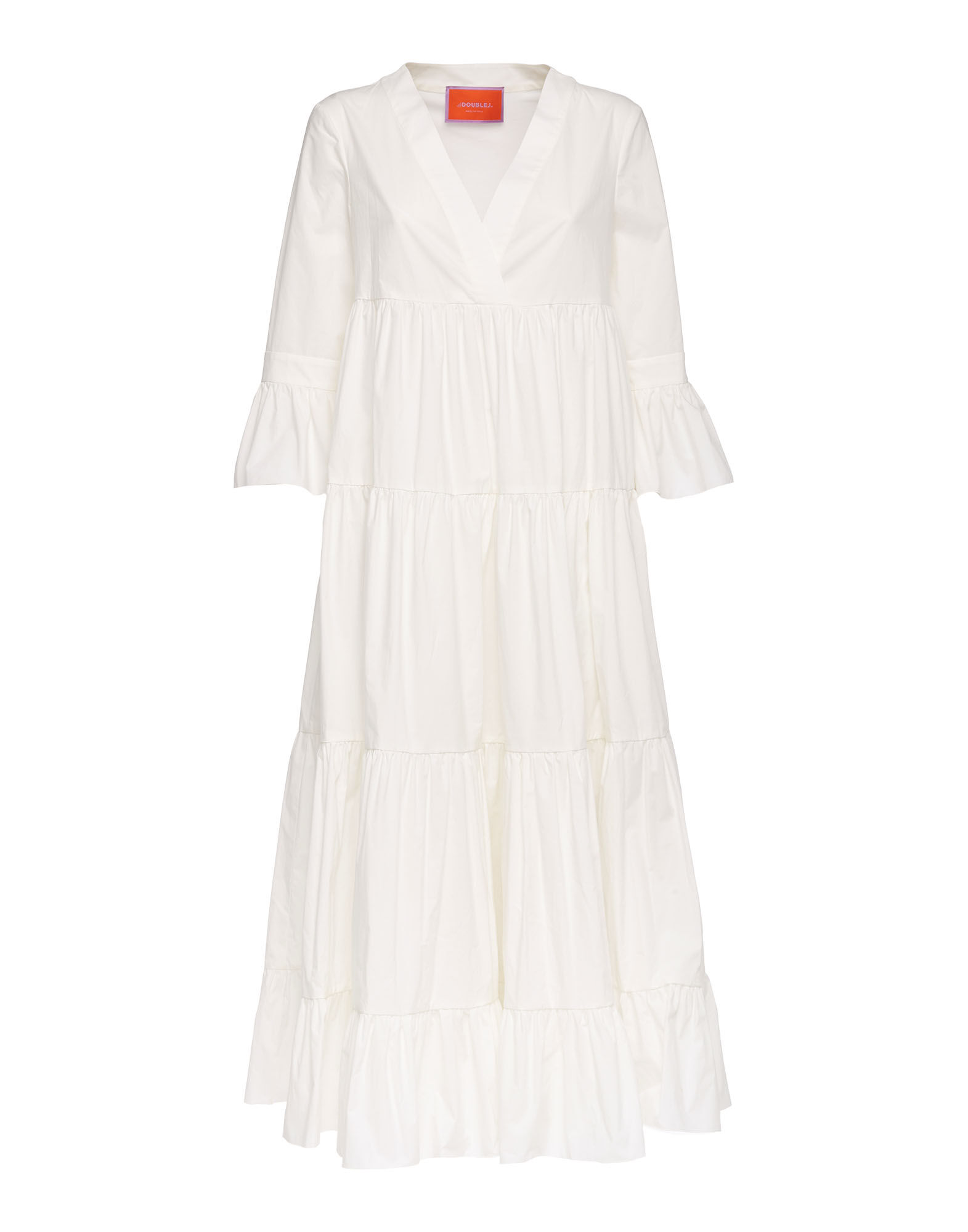 La DoubleJ Jennifer Jane Dress Solid White Smoke DRE0114COT001AVO0004