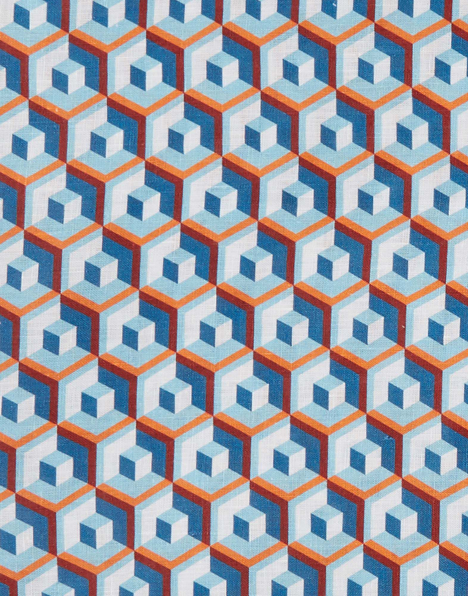 La DoubleJ Medium Tablecloth (180x280) Cubi Blu TBC0002LIN001CUB0004