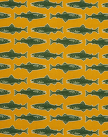 La DoubleJ Placemat Set Of 2 Como Fish Yellow TBM0001LIN005CMF0001