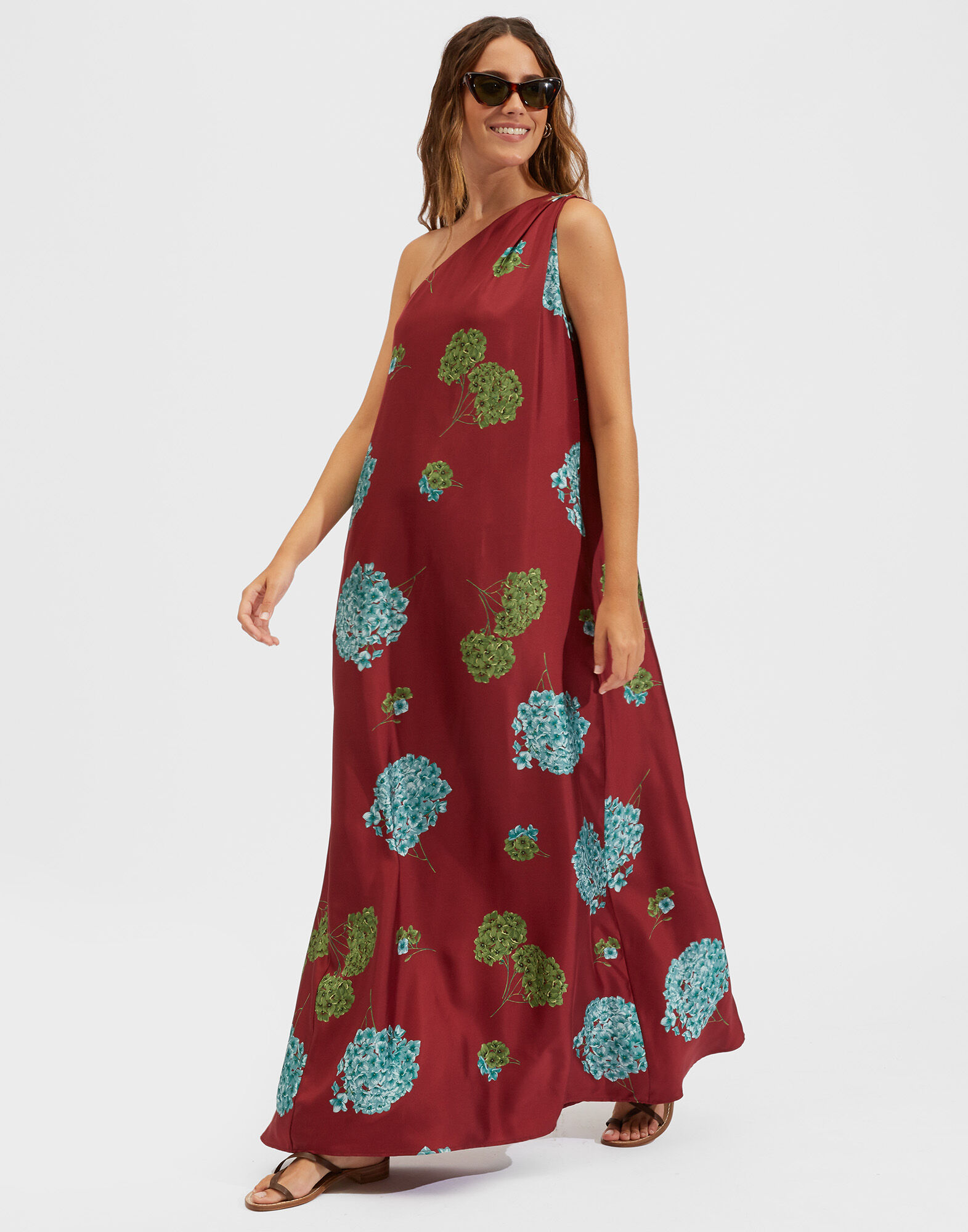 La DoubleJ Roy Dress Ortensia Bordeaux DRE0460SIL001ORT0004