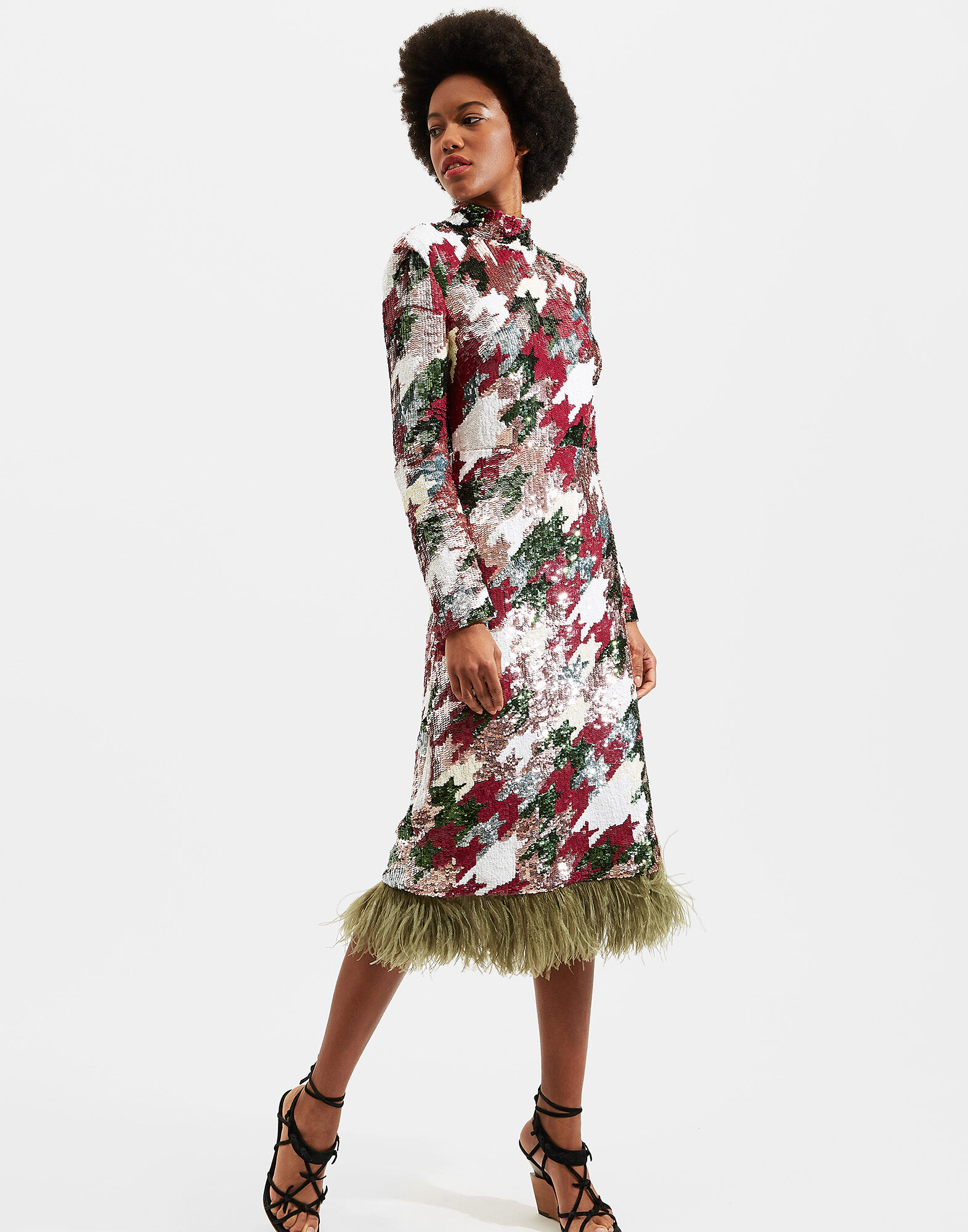 LaDoubleJ Gala Dress Pied De Poule DRE0133SEQ002PIE0001