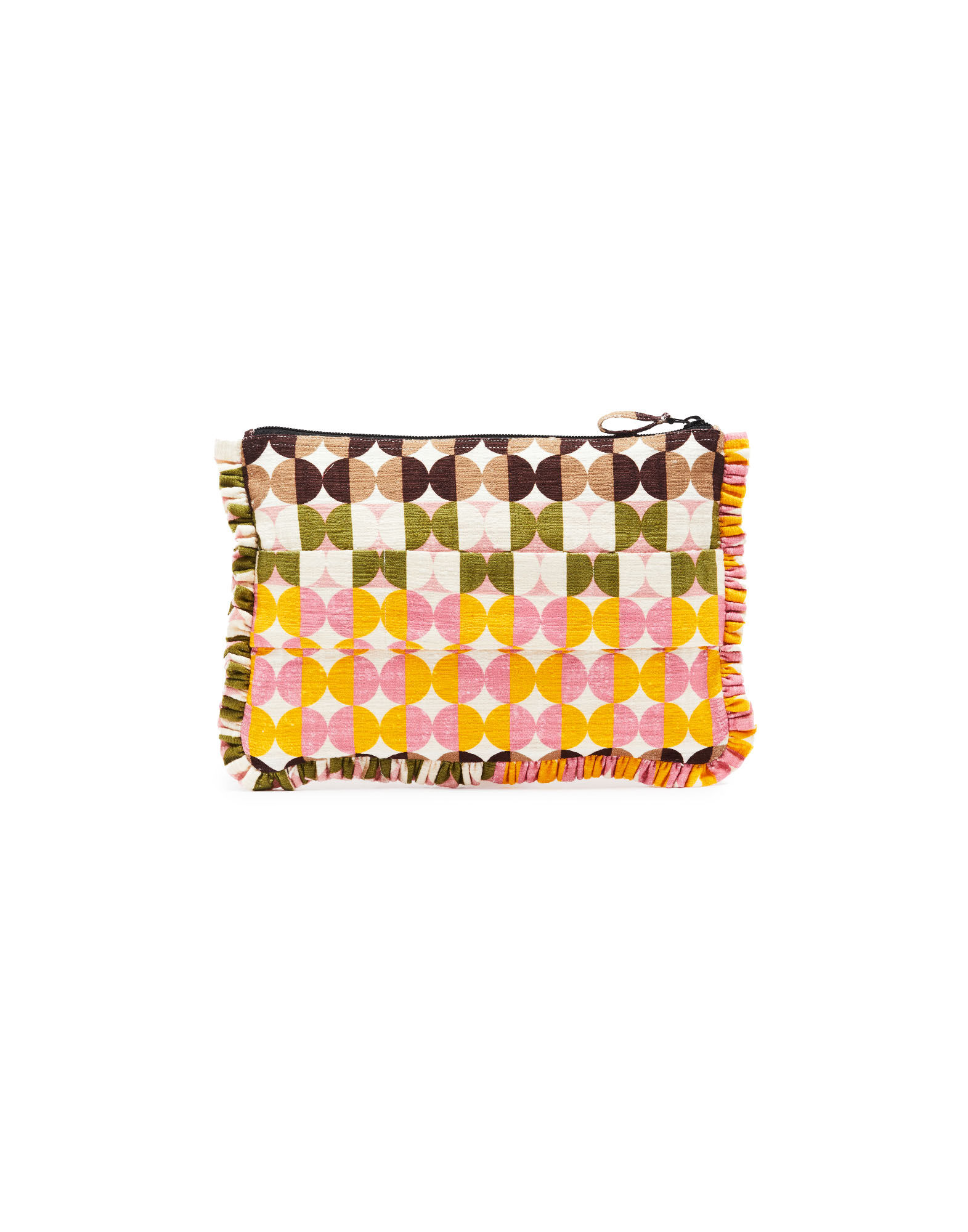 La DoubleJ Hand Pochette Mezzaluna Chocolate BAG0002COT005MEZ01BR07