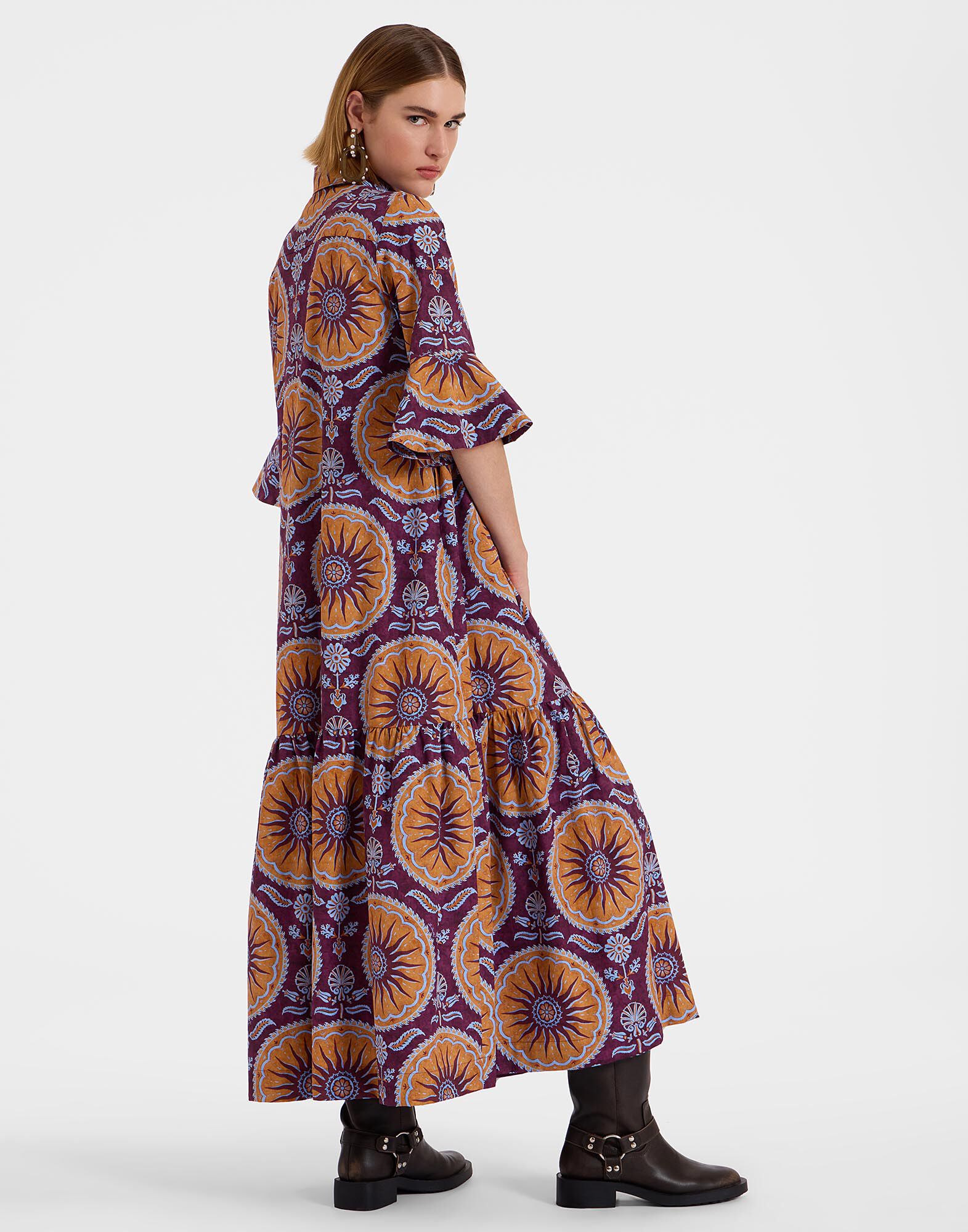 La DoubleJ Artemis Dress Sovereign Purple DRE0176COT039SOV01PU01