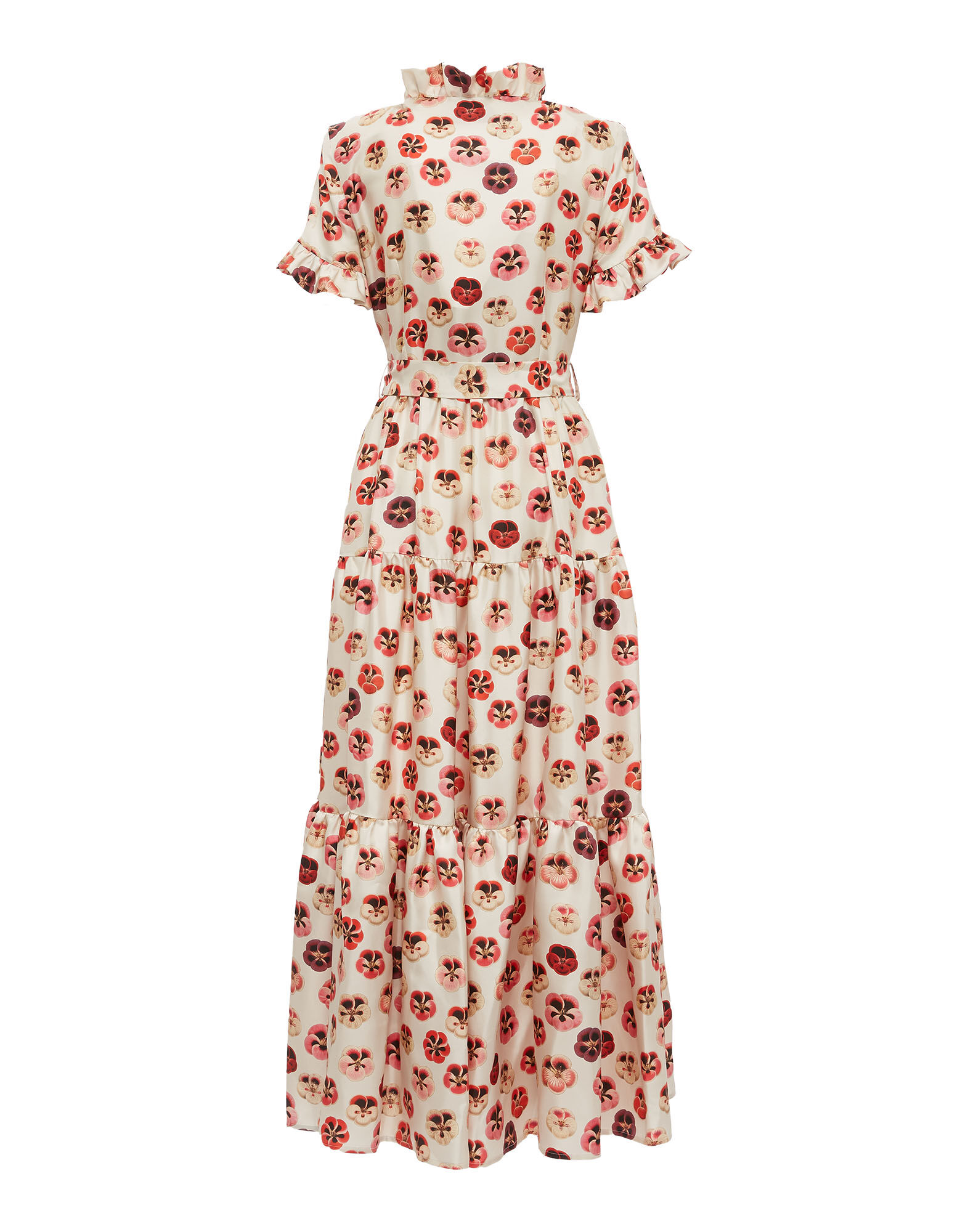 La DoubleJ Long And Sassy Dress Micro Pansy DRE0017SIL001PAN0002