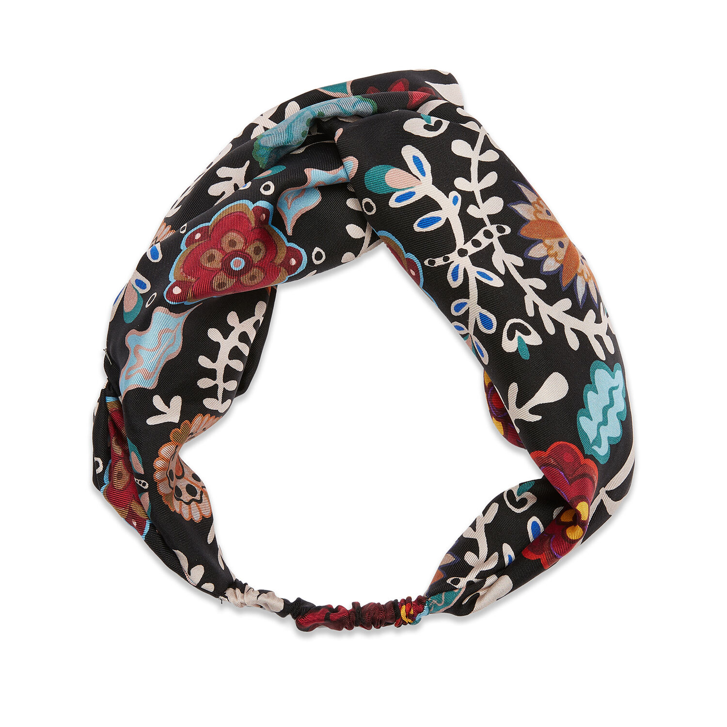La Doublej Pinup Botanical-print Headband In Fire Flower
