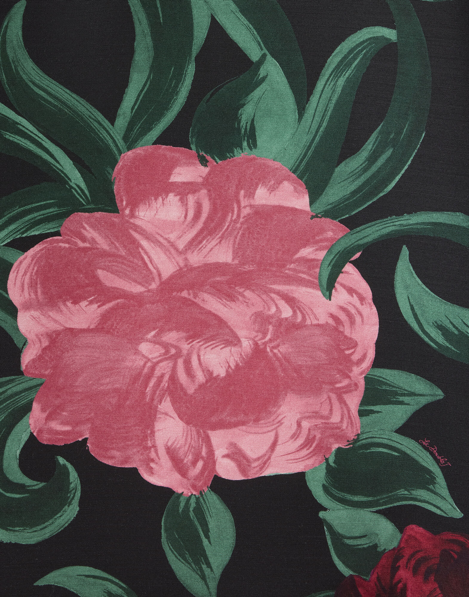 La DoubleJ Short Artemis Dress Peony Black DRE0180CAD001PEO05BL01