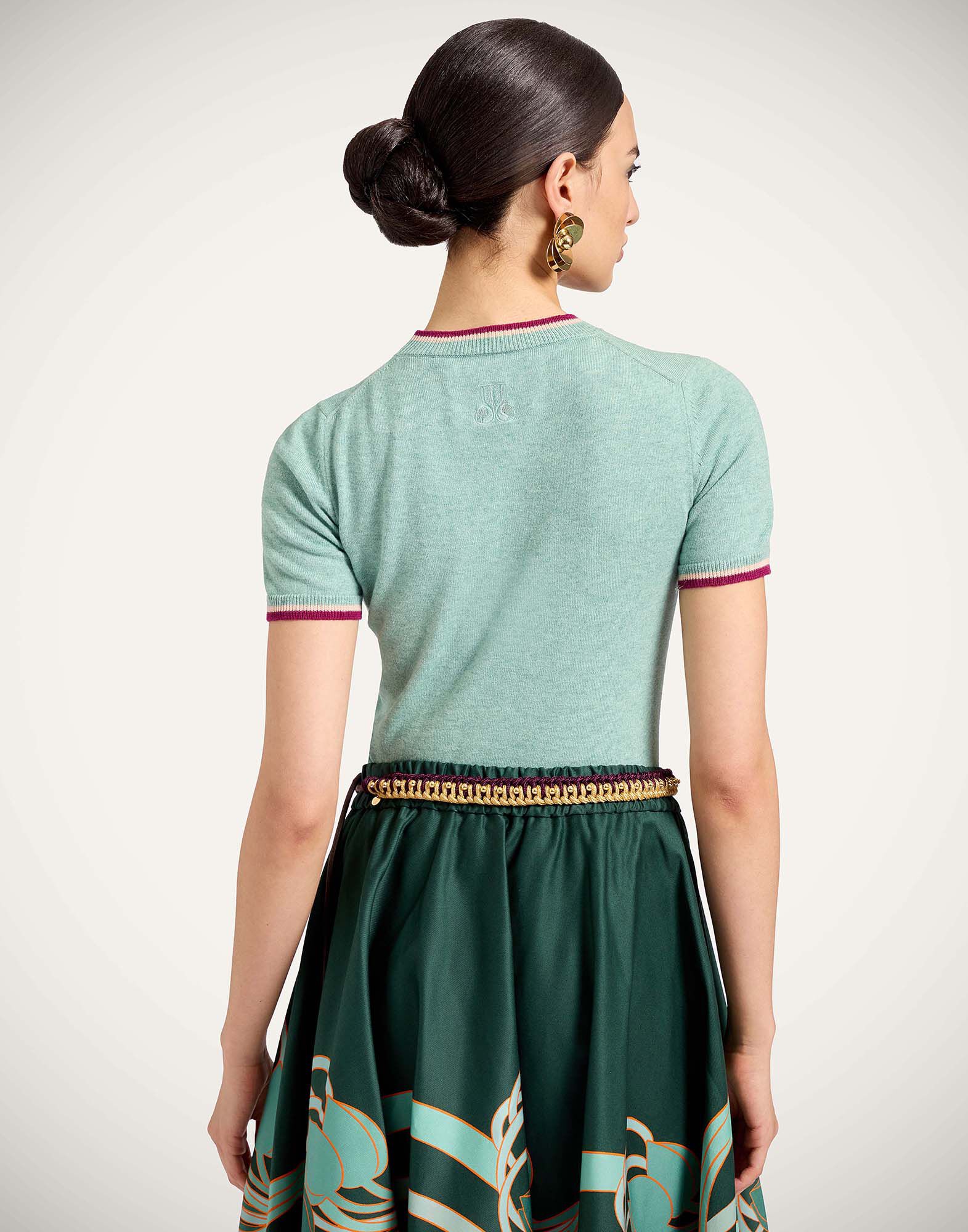 La DoubleJ Busy-Bee Tee Solid Turquoise PUL0260KNI154SOLIDBU08