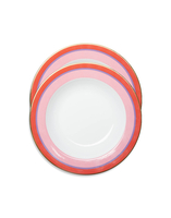 La DoubleJ Soup Plates Set Of 2 Rainbow Rose SOU0002CER001RAI06PI01