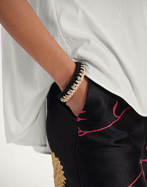 La DoubleJ Better Together Bracelet La DoubleJ Better Together Bracelet Bicolor Black & Ivory BAC0011ROP001VA361BL01