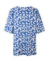 LaDoubleJ Boxy T-Shirt LaDoubleJ Boxy T-Shirt Uccellini Blu SHI0003COT002UCC0003