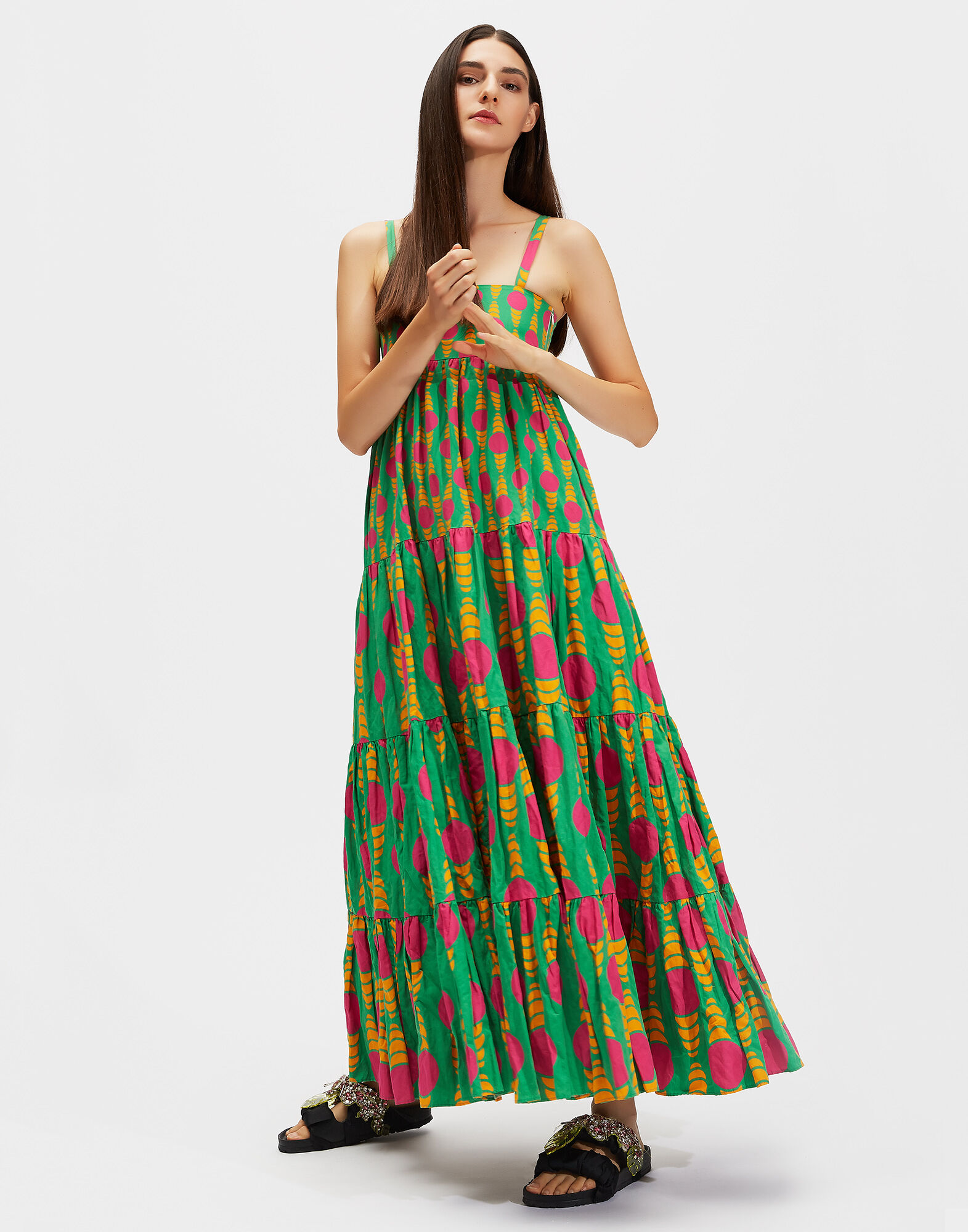 LaDoubleJ Bouncy Dress Lava Lamp Grande DRE0042COT004LAV0001