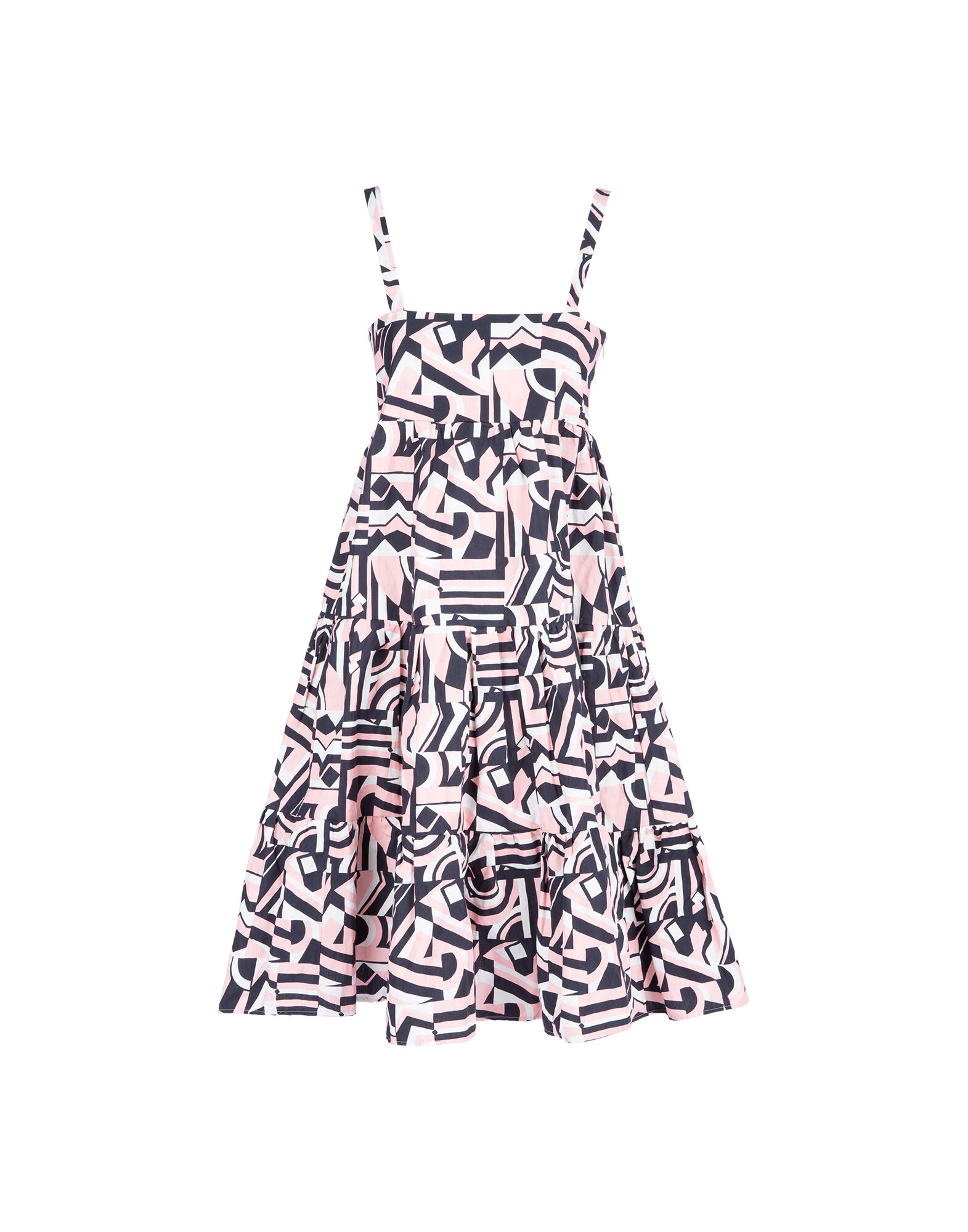 LaDoubleJ Short Bouncy Dress Tetris DRE0057COT004TET0001