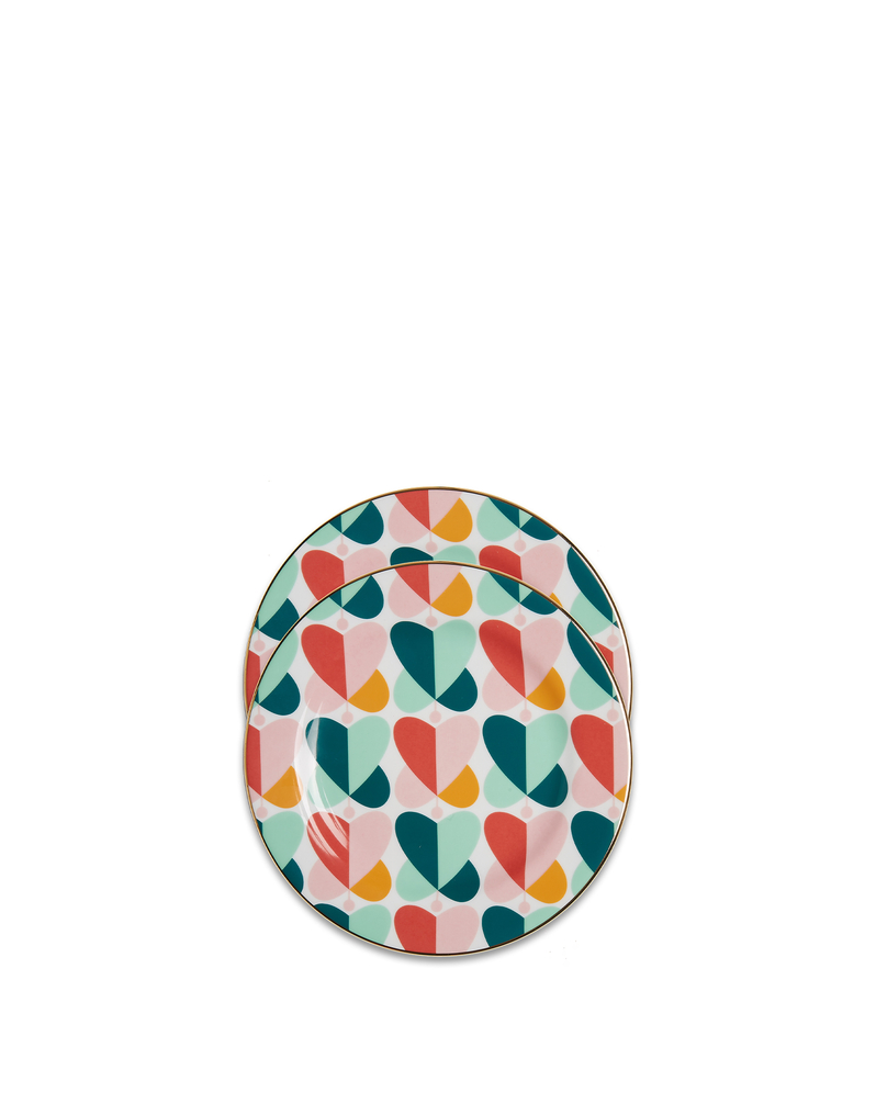 La DoubleJ Dessert Plate Set of 2 La DoubleJ Dessert Plate Set of 2 Farfalle DIS0048CER001FAR0006
