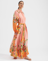 La DoubleJ Cerere Dress La DoubleJ Cerere Dress Folk Flowers Rosa Placée DRE0399SIL009FFL0002